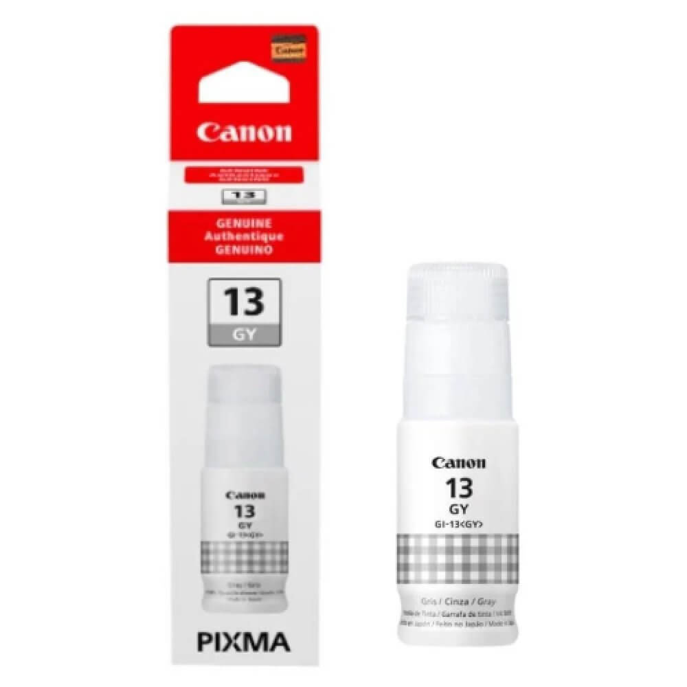 Refil de Tinta Canon GI-13GY Cinza Para Canon G510, G610 - Impressorajato